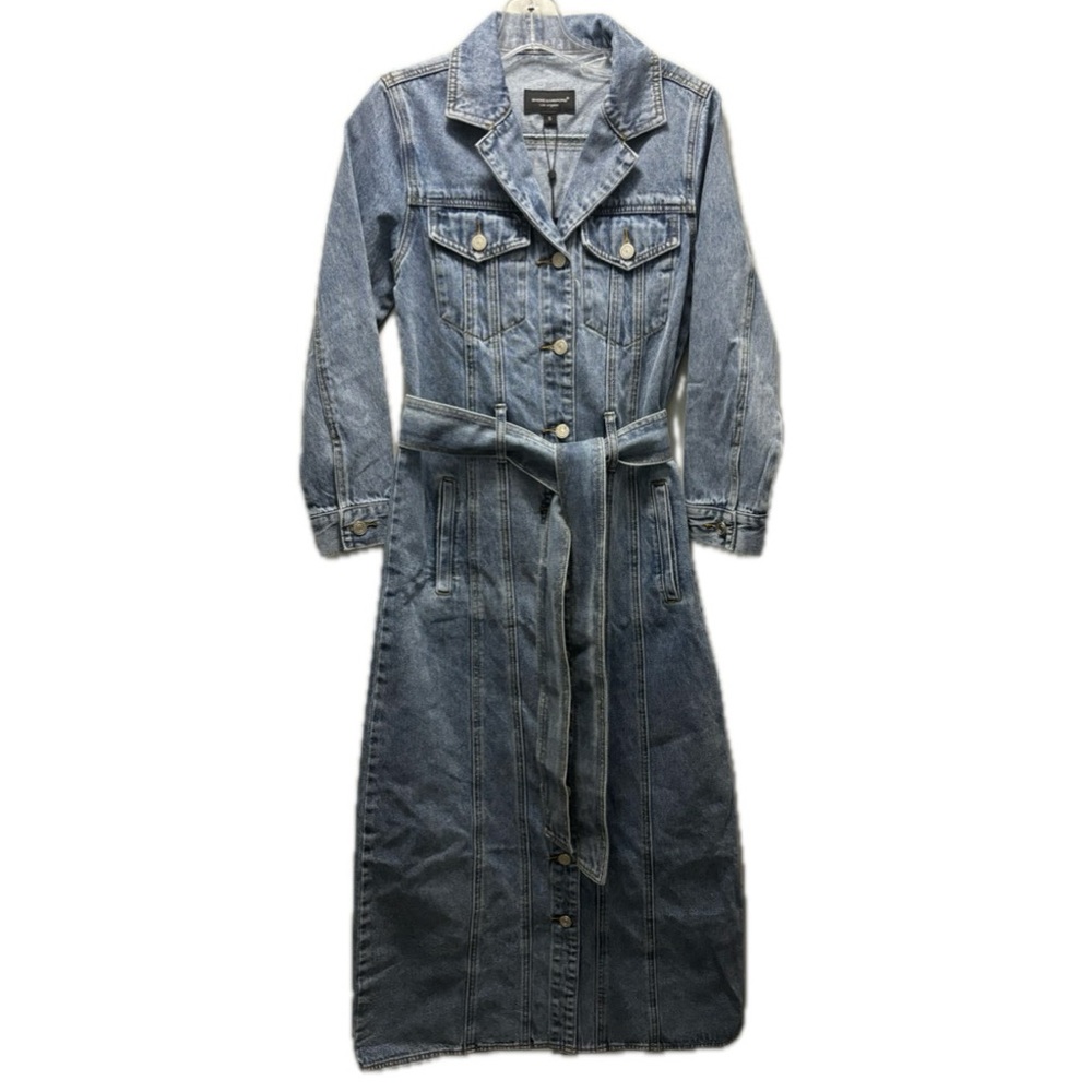 Smoke & Mirrors Los Angeles Denim Jean Maxi Dress Size Small